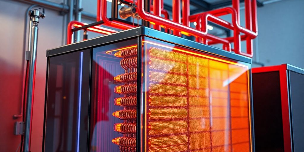 Thermische batterij met moderne technologie en innovatieve ontwerp.