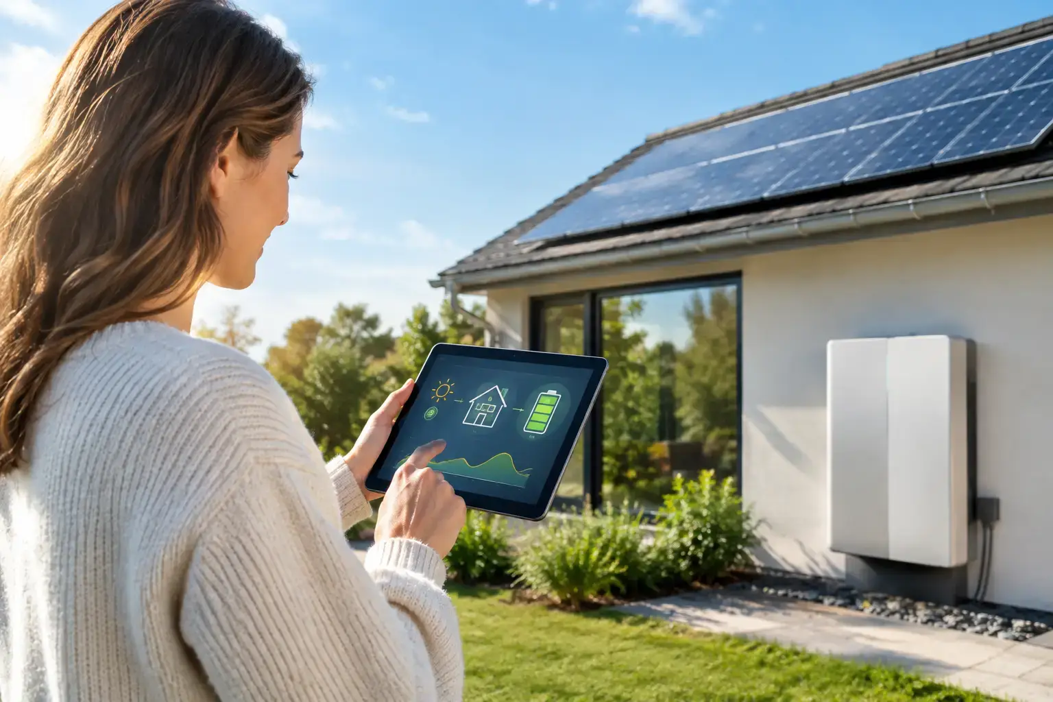Thuisaccu capaciteit berekenen bij zonnepanelen